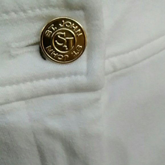 Pre-owned St.John White Jeans Style Pants - Picture 3 of 4